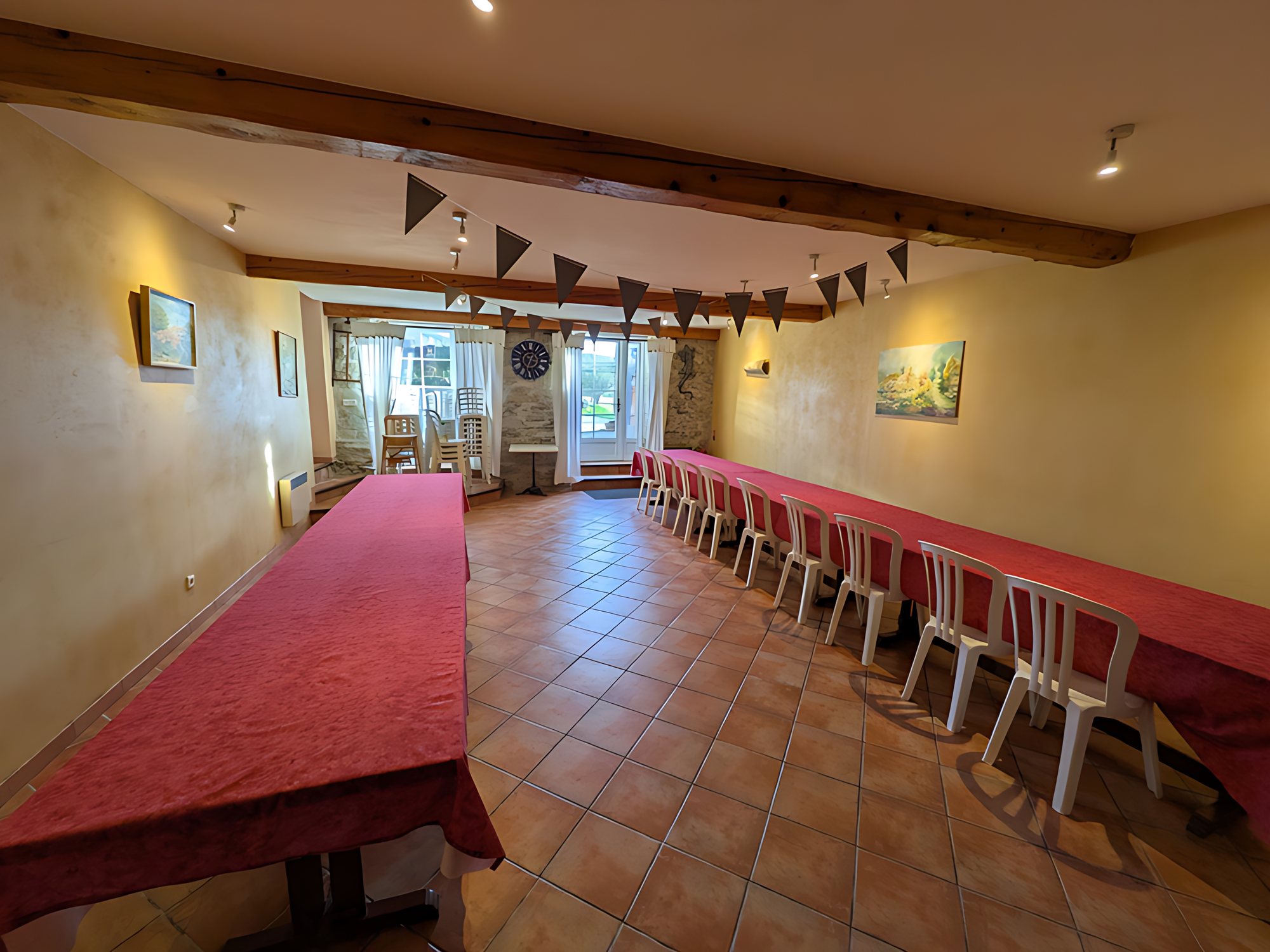 The dining room